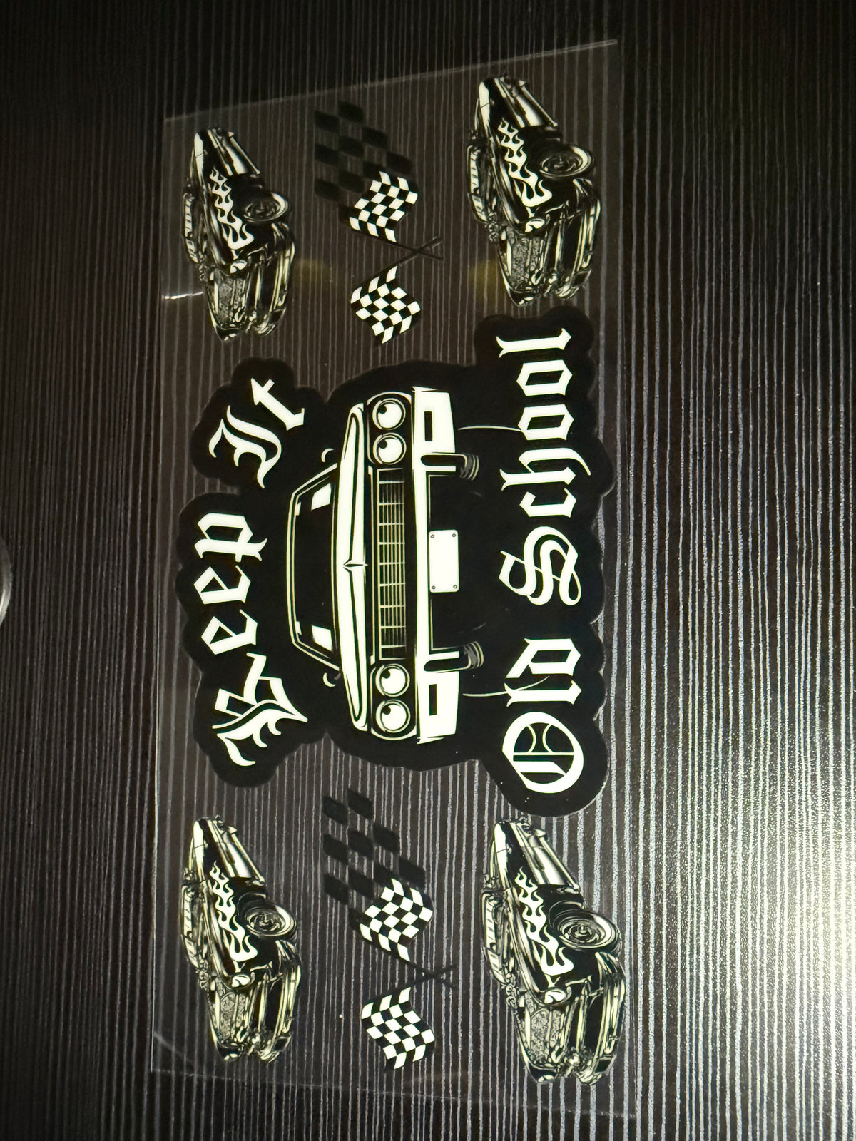 Old School Cars 16oz Wrap