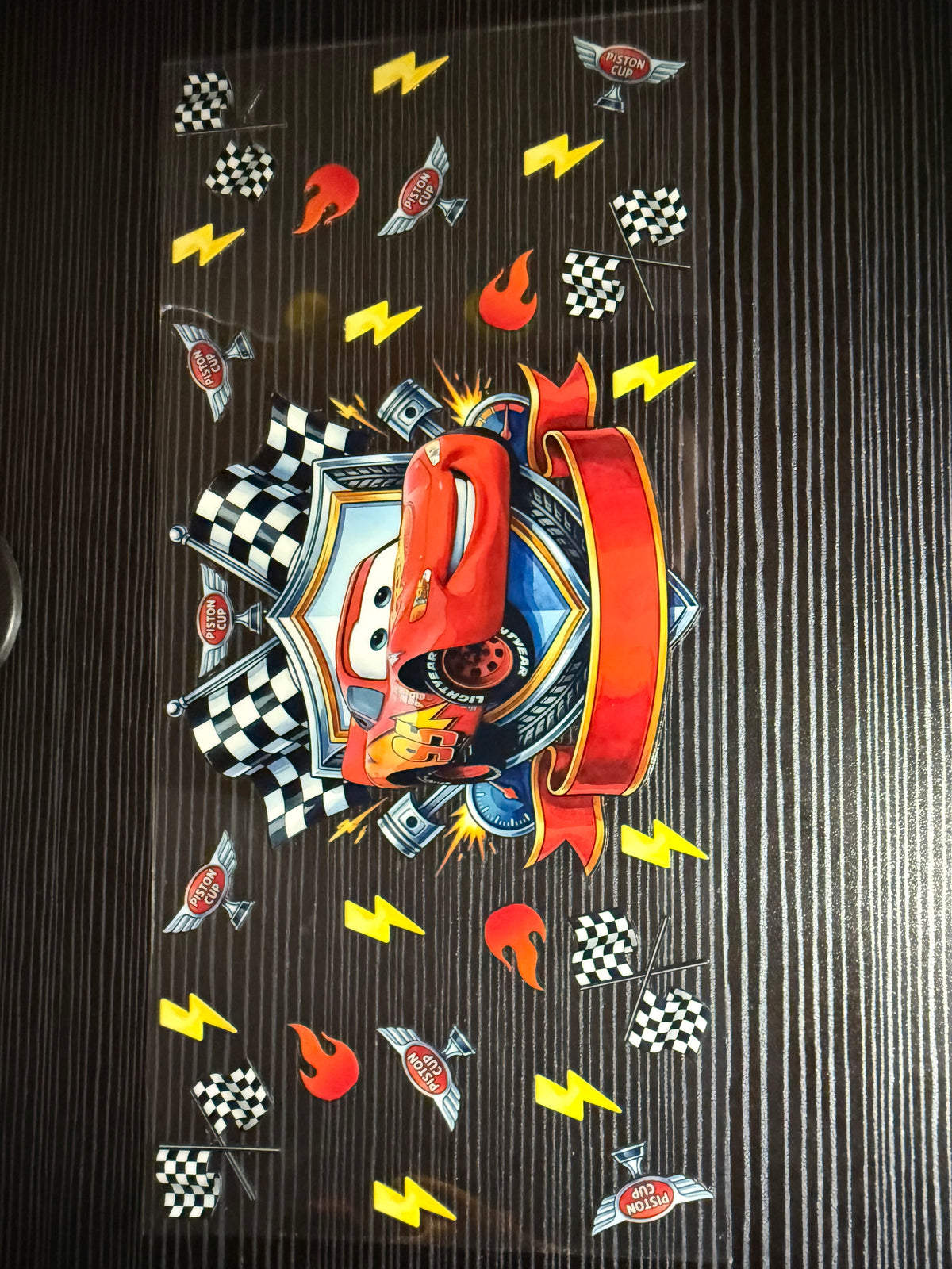 McQueen Piston Cup 16oz Wrap
