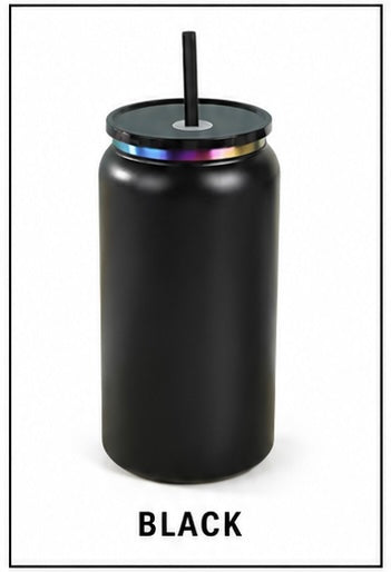 16oz Stainless Steel Tumbler (Black)