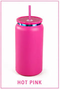 16oz Stainless Steel Tumbler (Hot Pink)