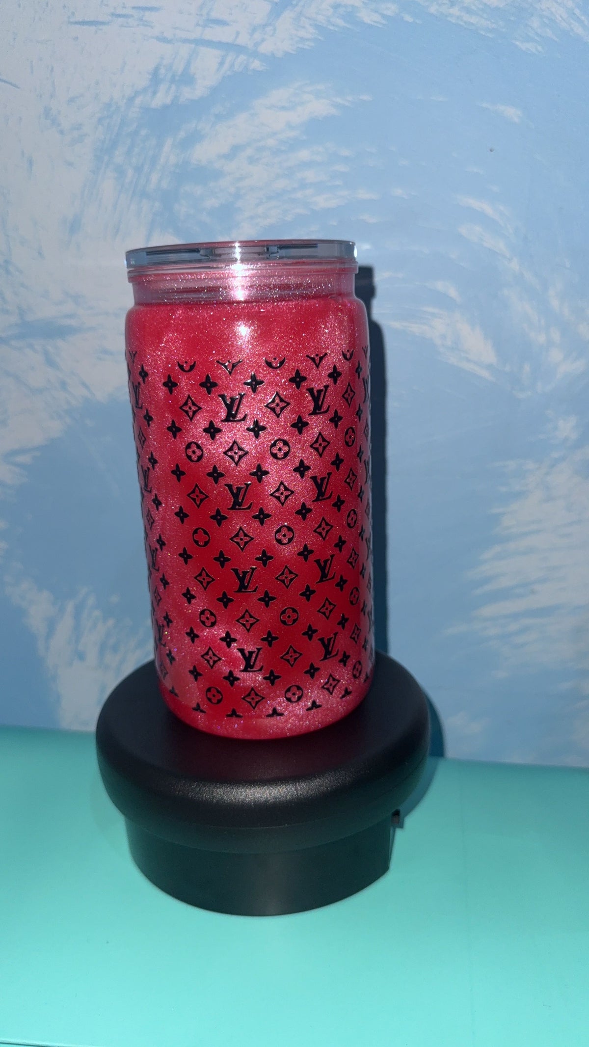 Pink Cat-eye 16oz Acrylic Tumbler
